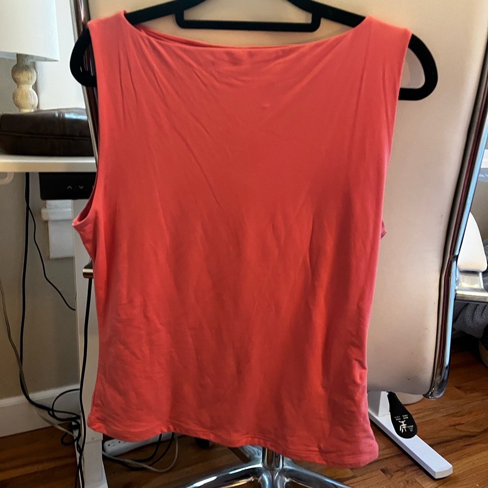 Pink Abercrombie Boat Neck Tank
